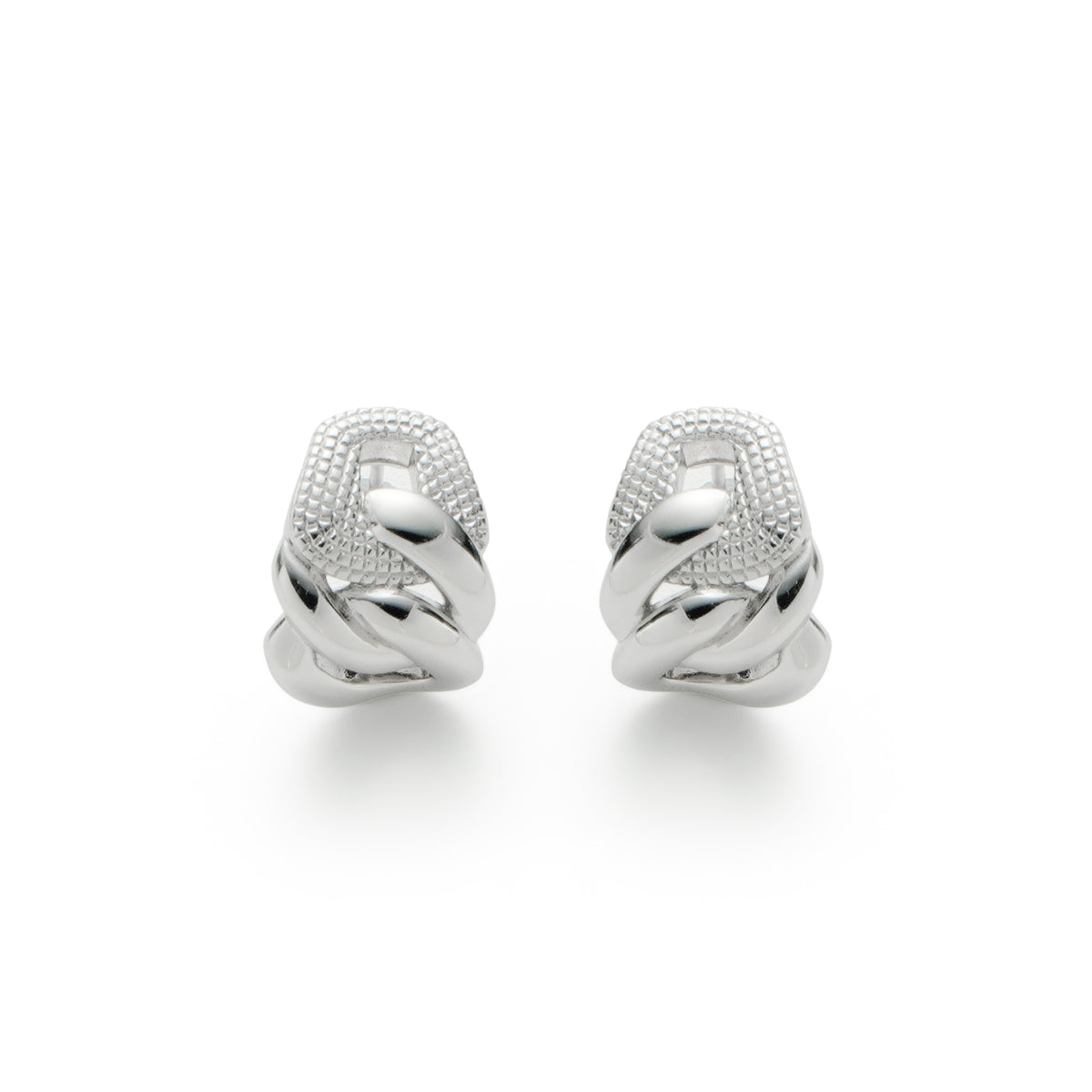 RSNY abstract chain stud earrings