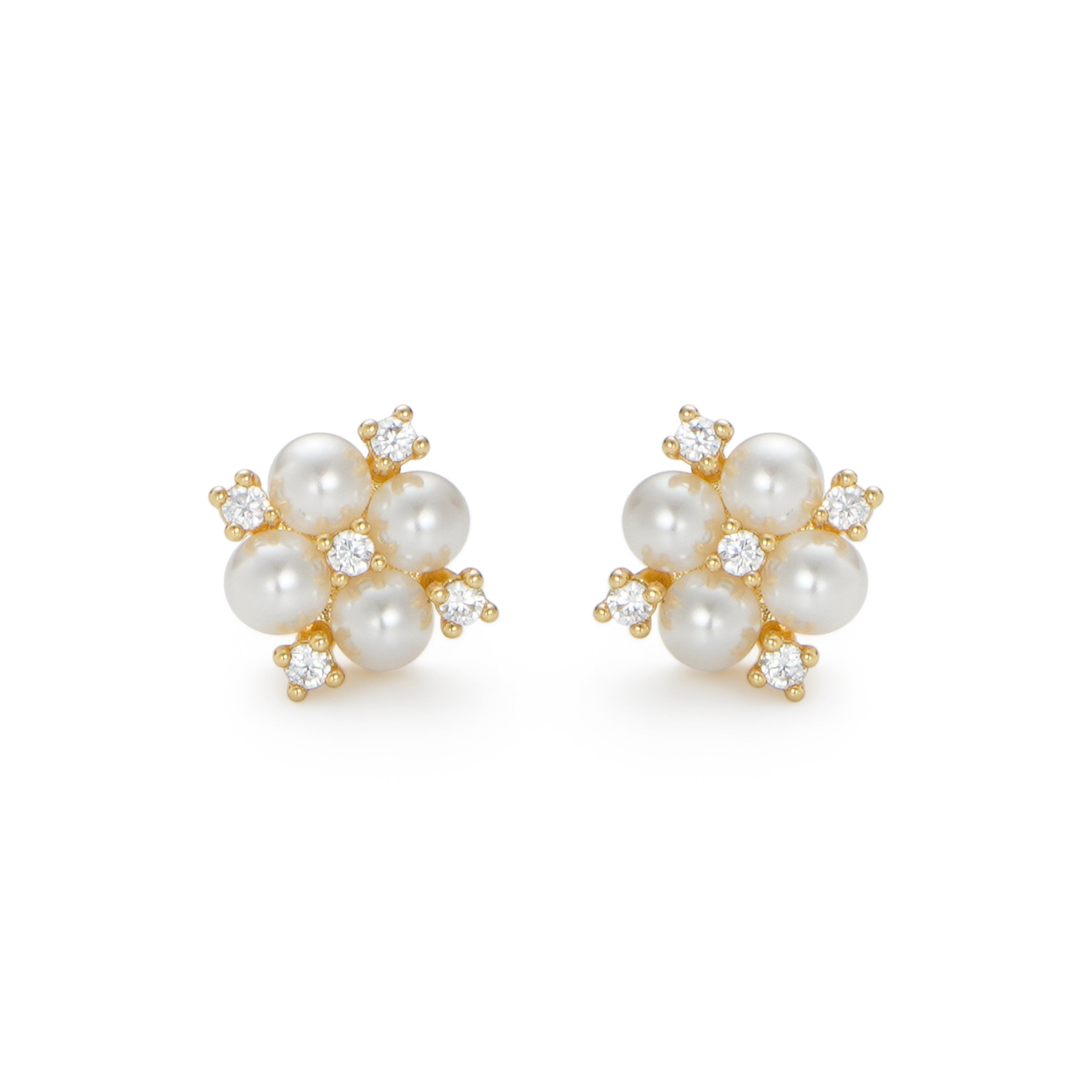 RSNY simple pearl stud earrings