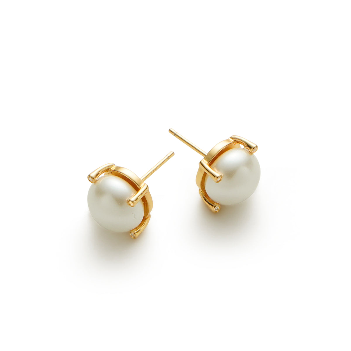 RSNY simple pearl stud earrings