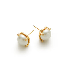 RSNY simple pearl stud earrings