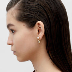 RSNY irregular pearl stud earrings