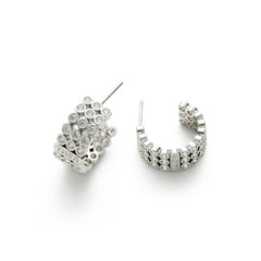 RSNY diamond shaped earrings