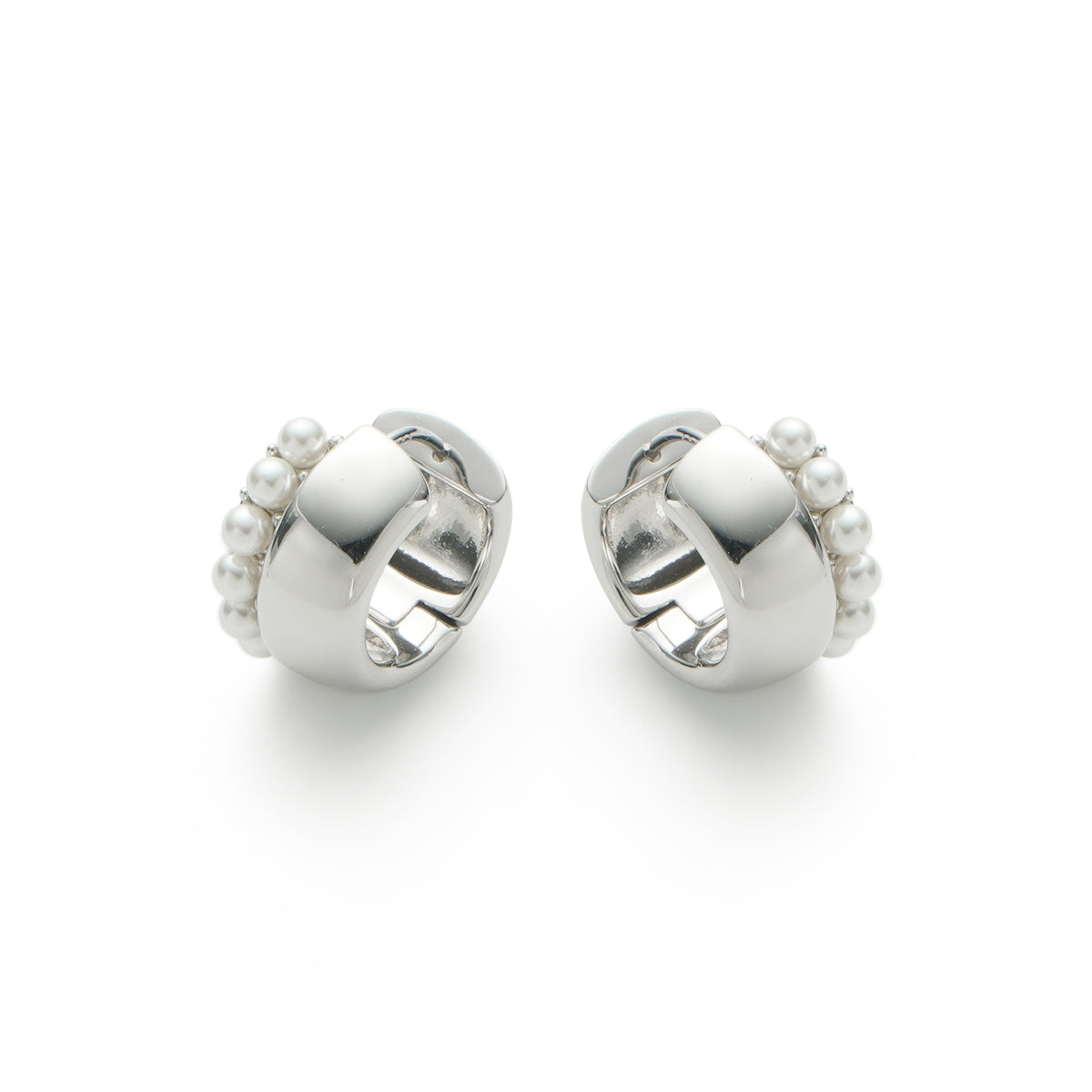 RSNY double pearl earrings