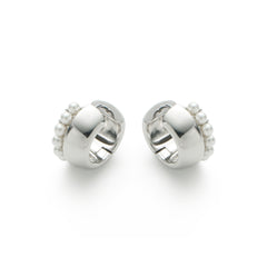 RSNY double pearl earrings