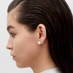 RSNY simple pearl stud earrings