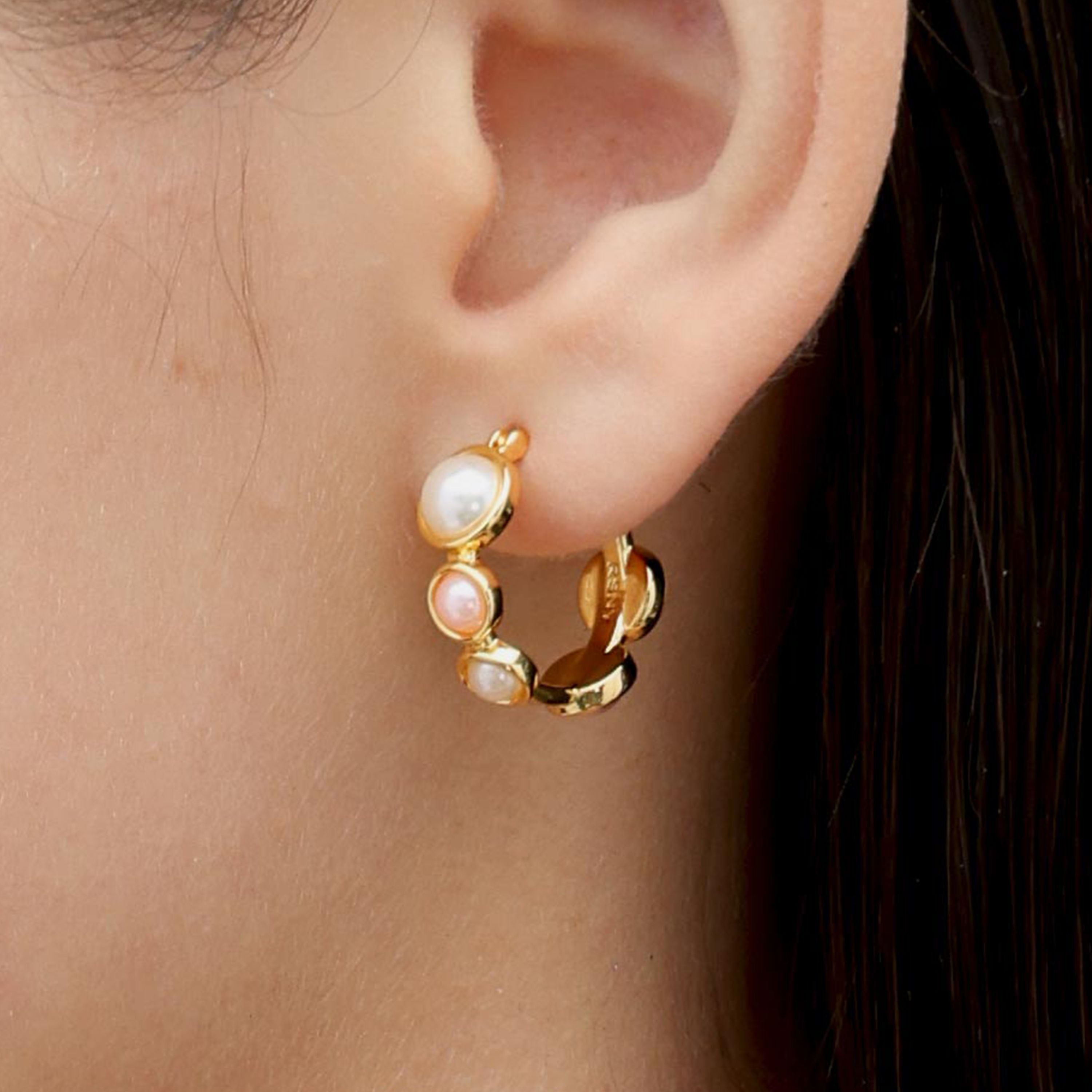 RSNY irregular pearl earrings