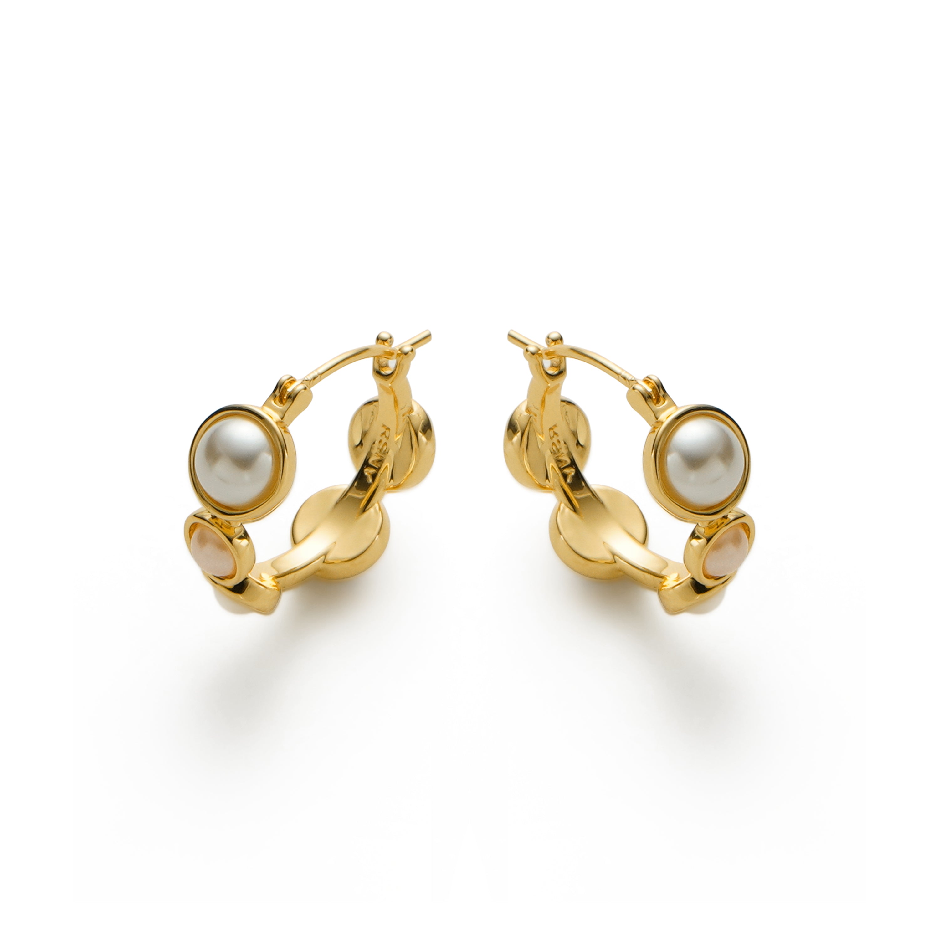 RSNY irregular pearl earrings