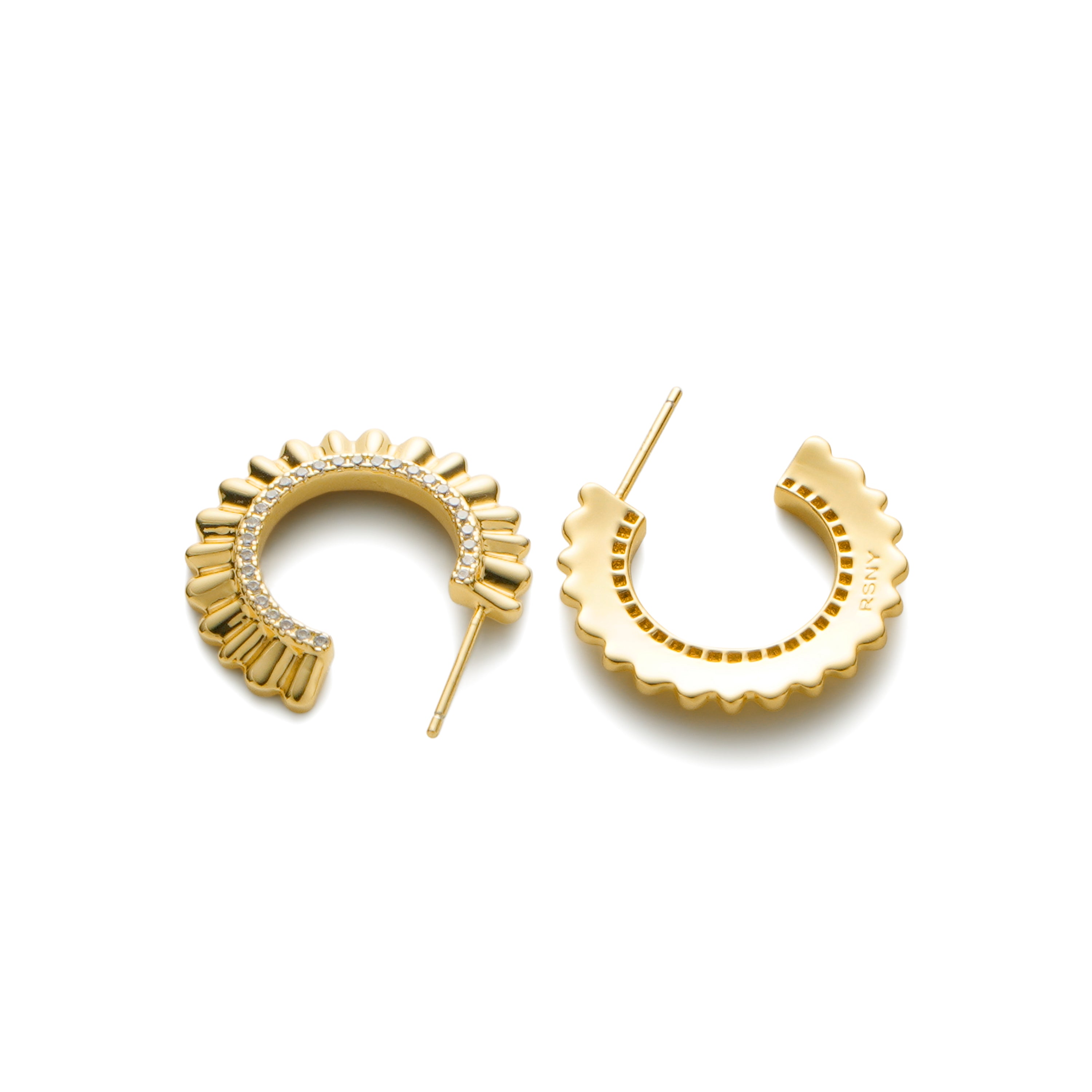 RSNY pleated earrings