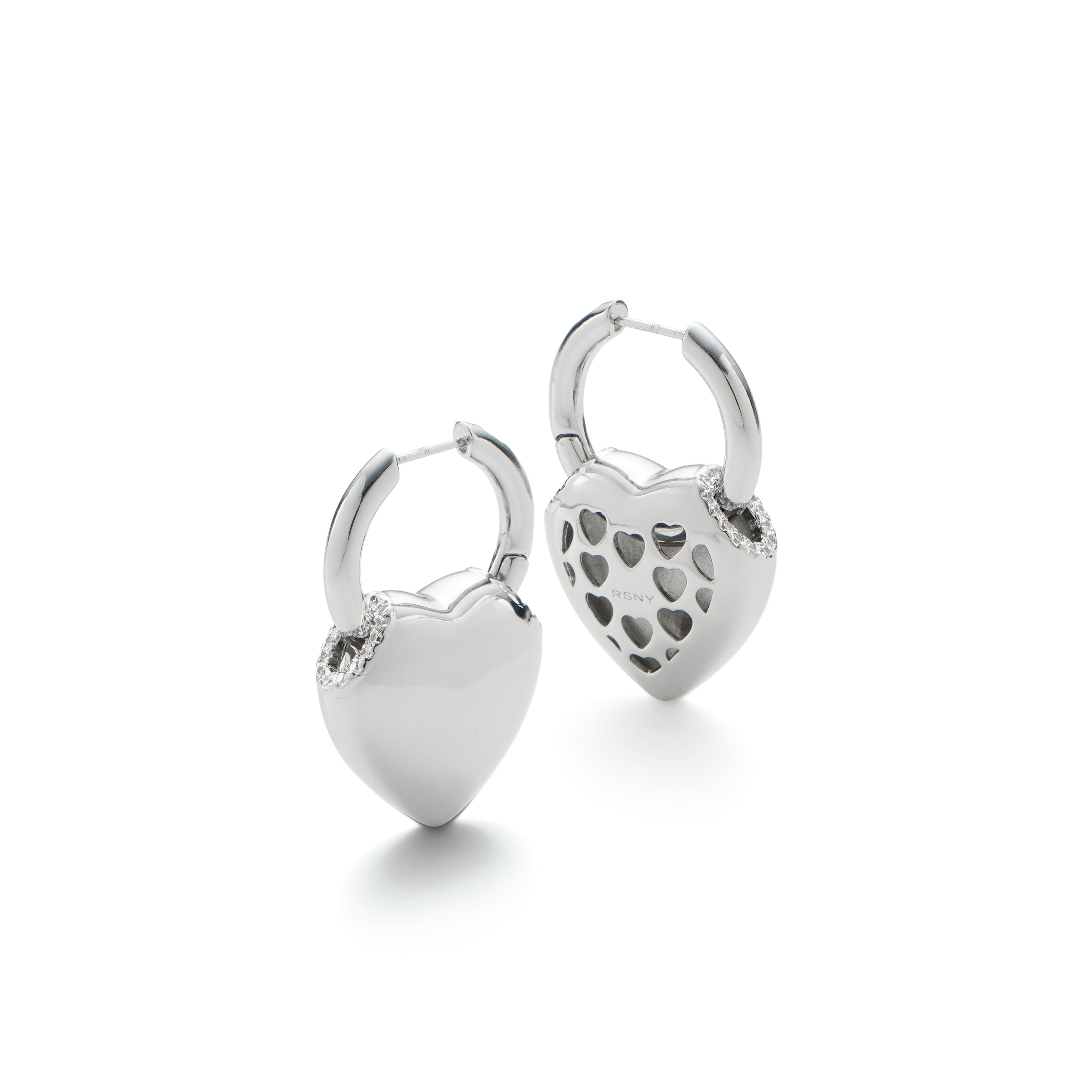 RSNY love shape earrings