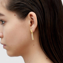 RSNY fringed stud earrings