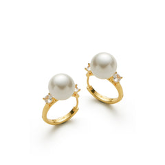 RSNY pearl ring earrings