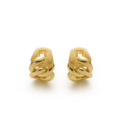 RSNY abstract chain stud earrings