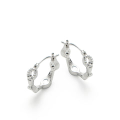 RSNY diamond pattern earrings