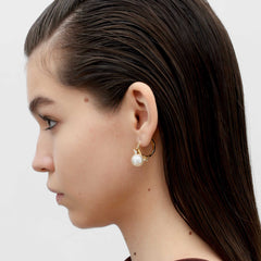 RSNY pearl ring earrings