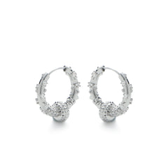 RSNY Diamond Textured Earrings