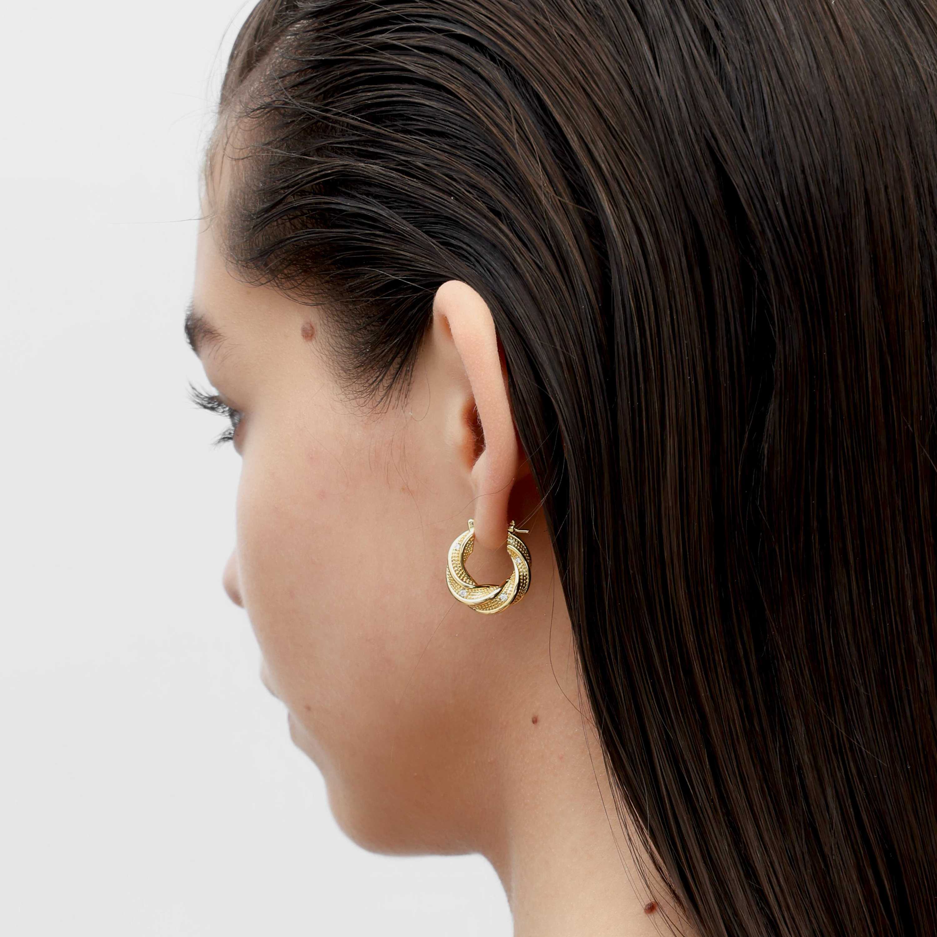 RSNY geometric abstract earrings