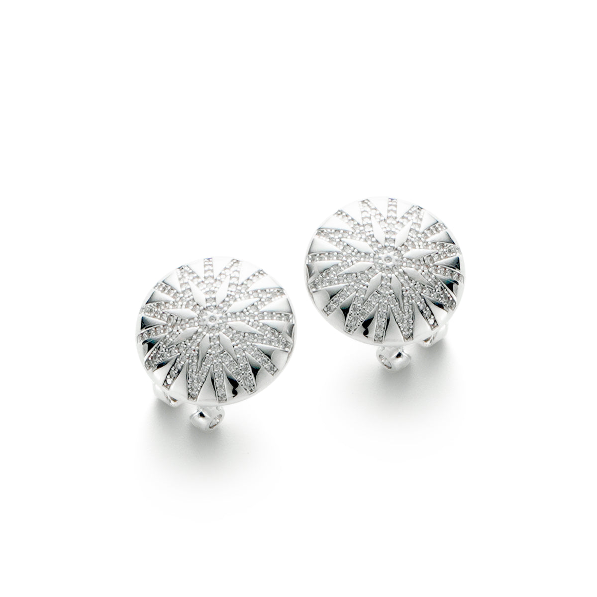 RSNY round diamond stud earrings