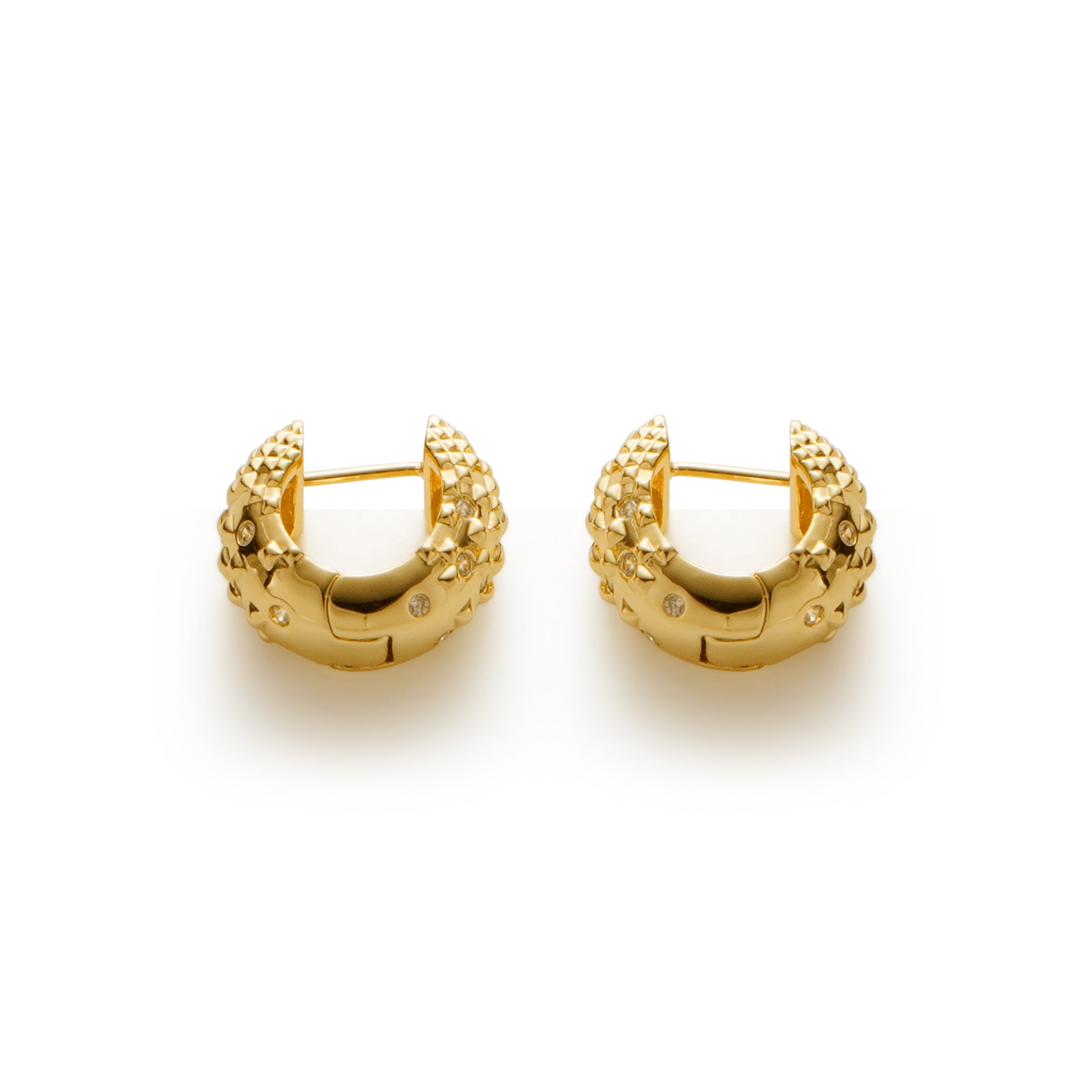 RSNY Diamond Textured Earrings