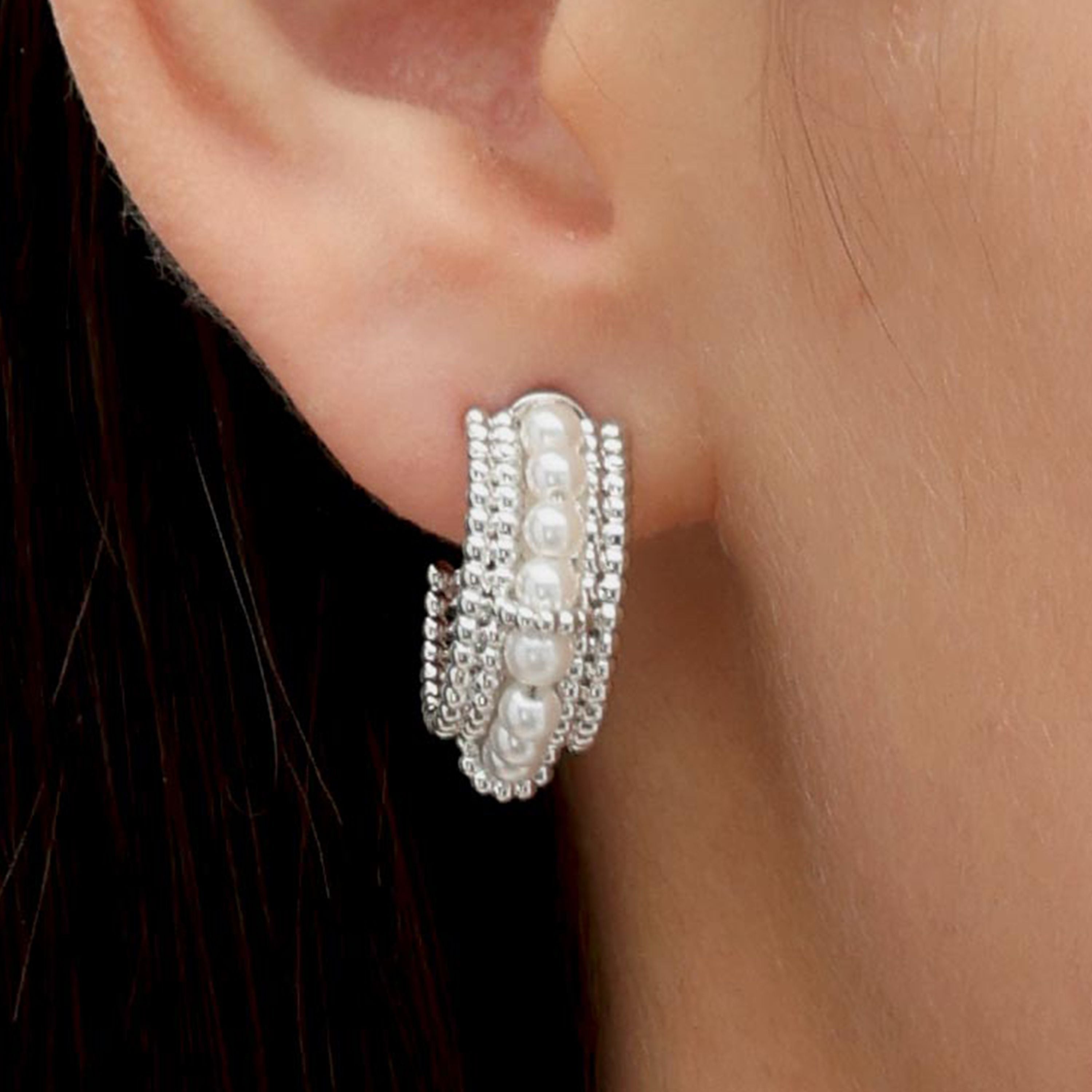 RSNY pearl earrings