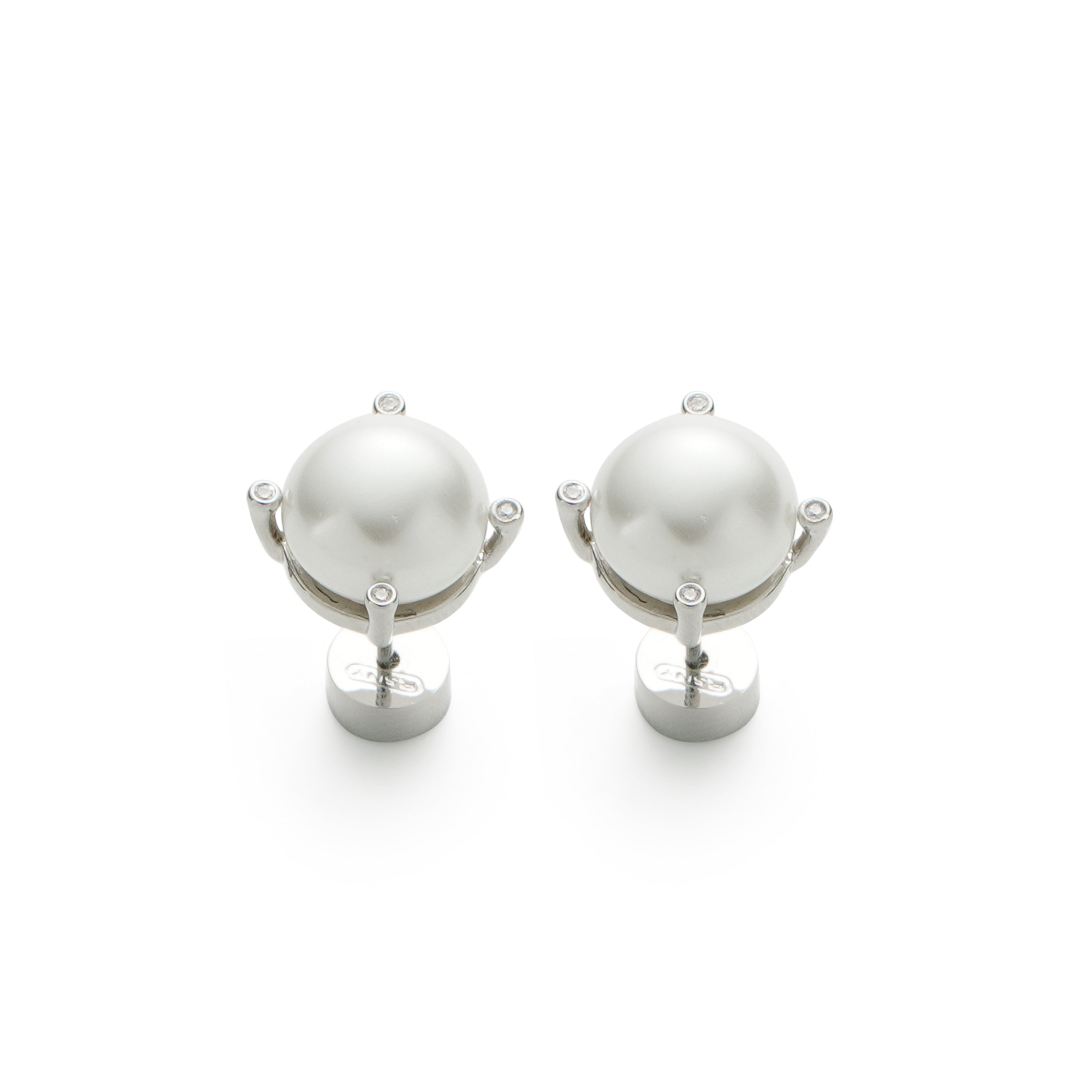 RSNY simple pearl stud earrings