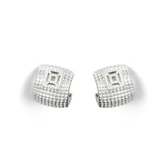 RSNY diamond pattern earrings