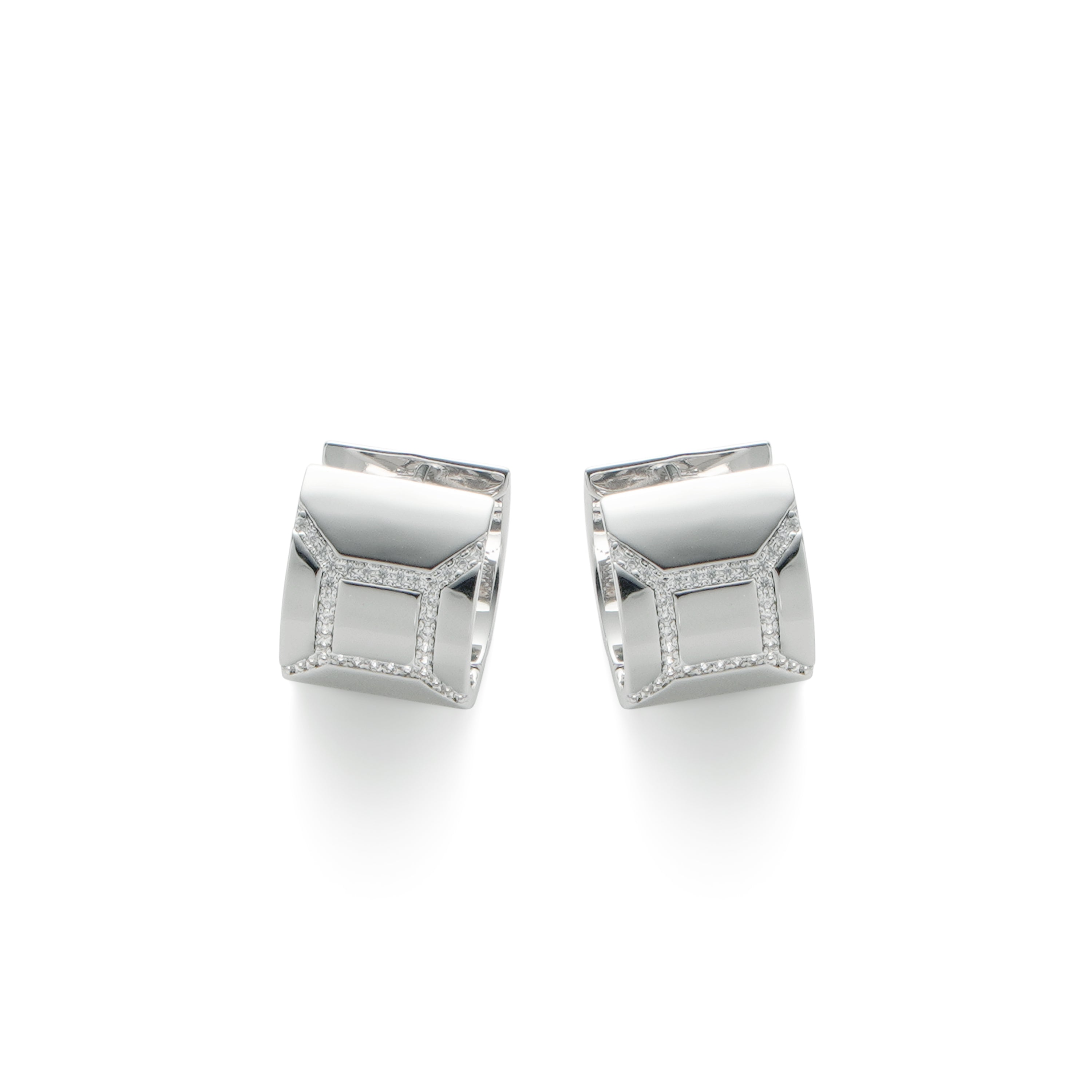 RSNY Diamond Textured Earrings