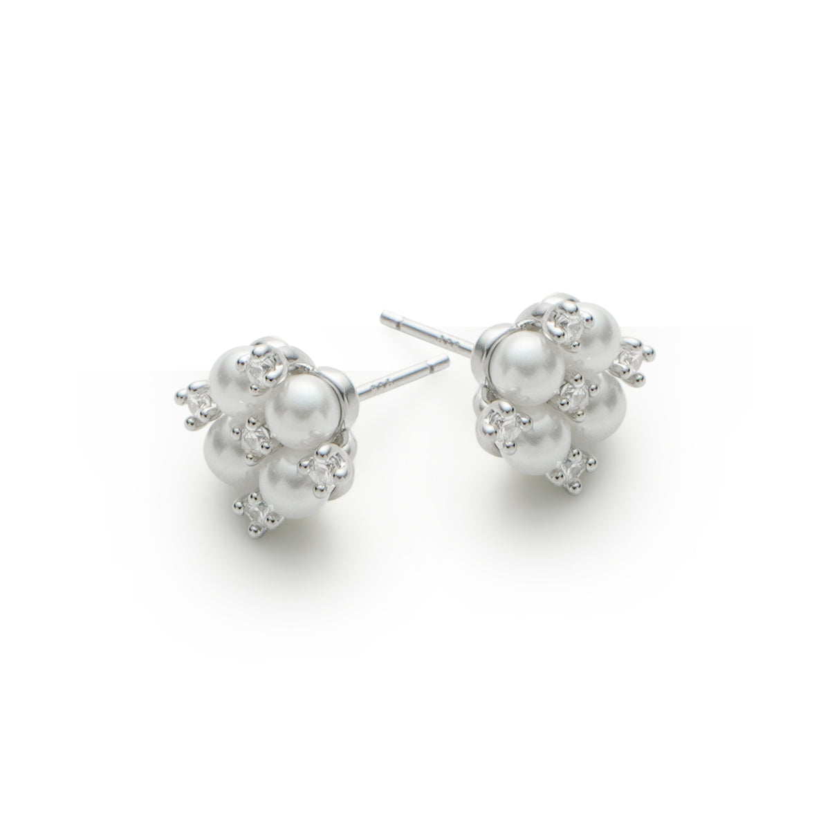 RSNY simple pearl stud earrings