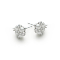 RSNY simple pearl stud earrings