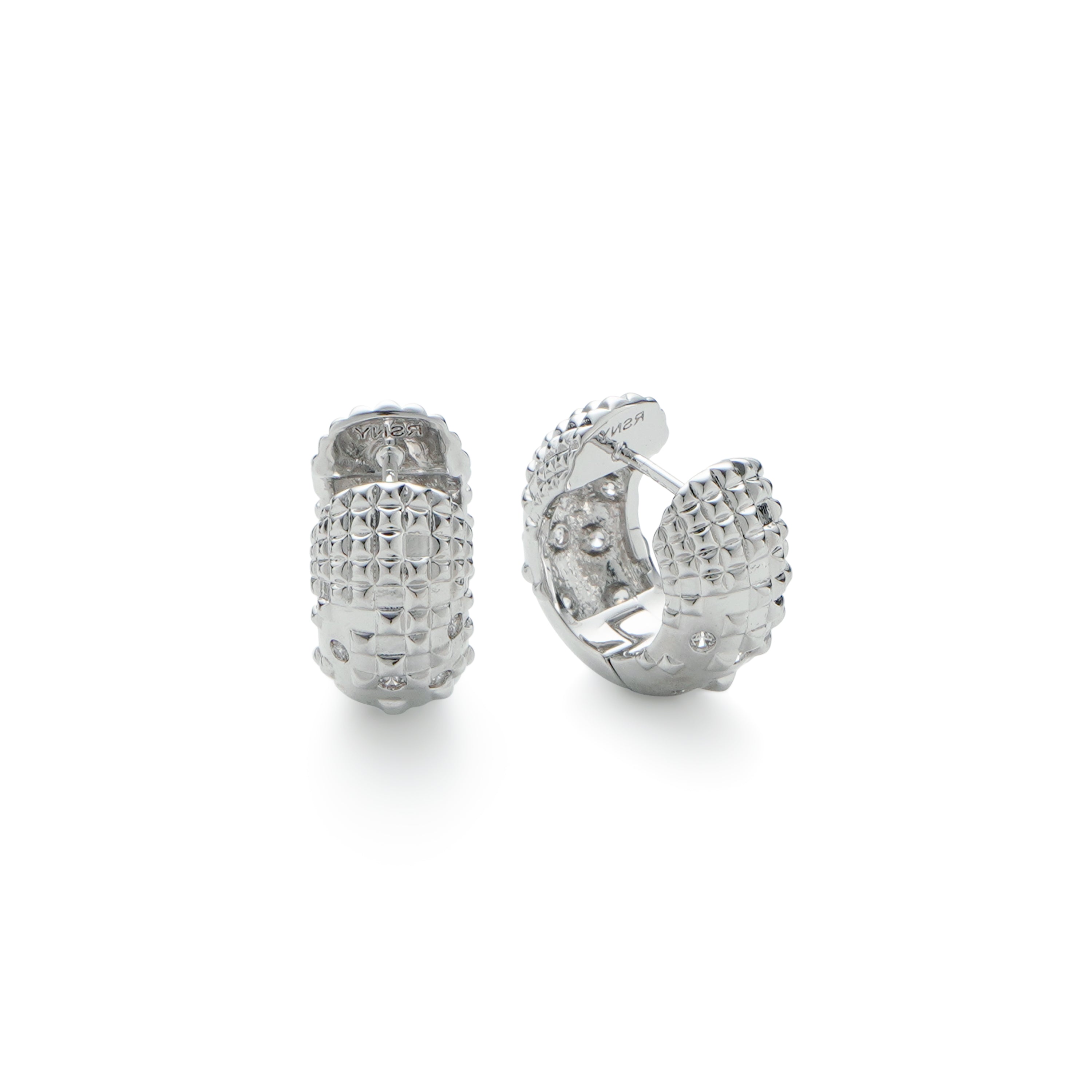 RSNY Diamond Textured Earrings