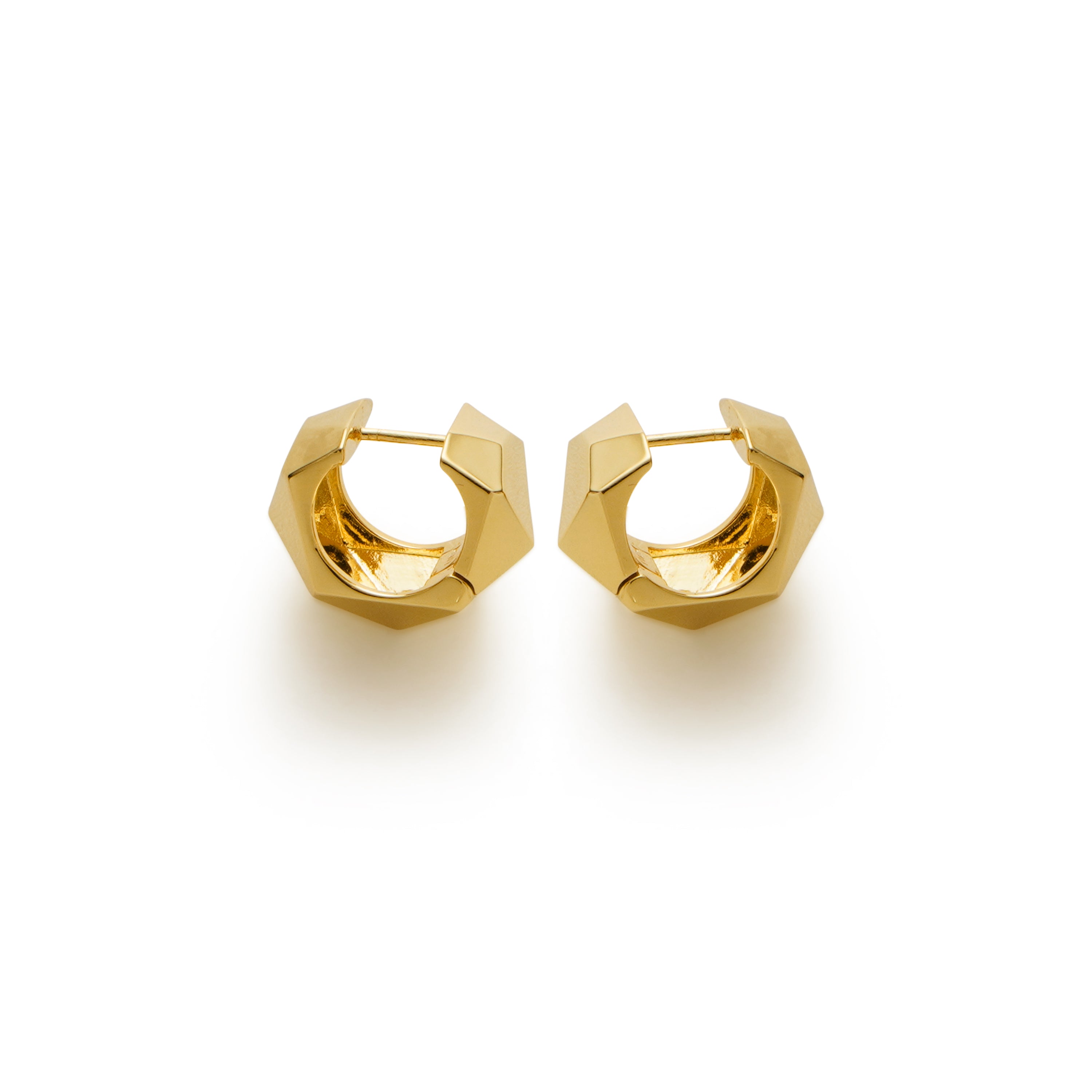 RSNY irregular diamond cut earrings