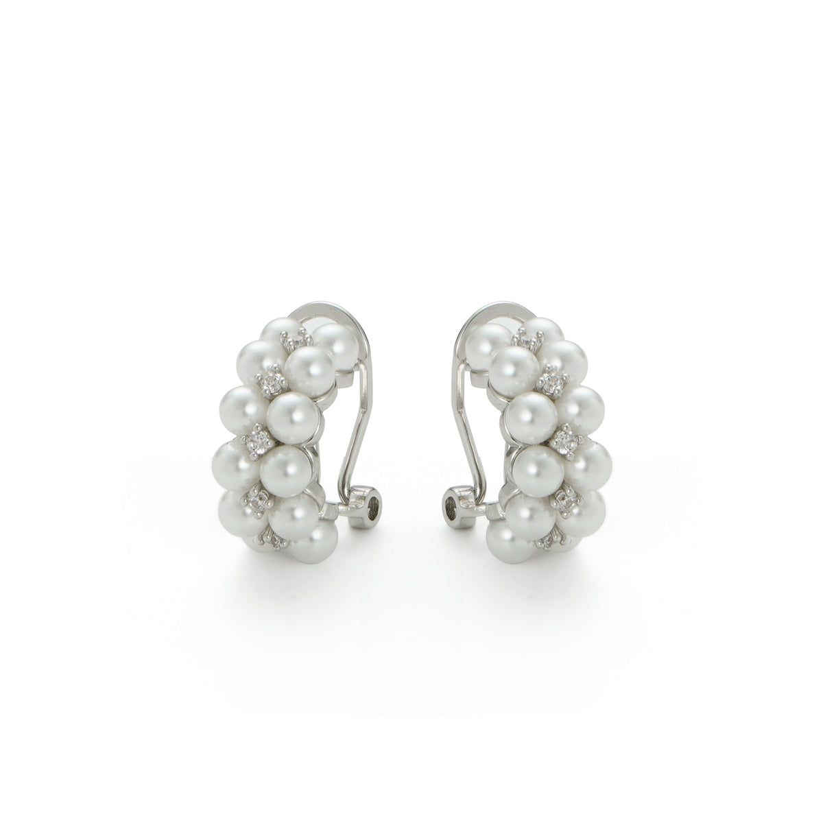 RSNY double pearl earrings