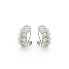 RSNY double pearl earrings