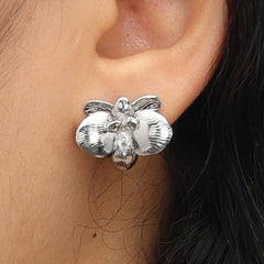 RSNY orchid stud earrings