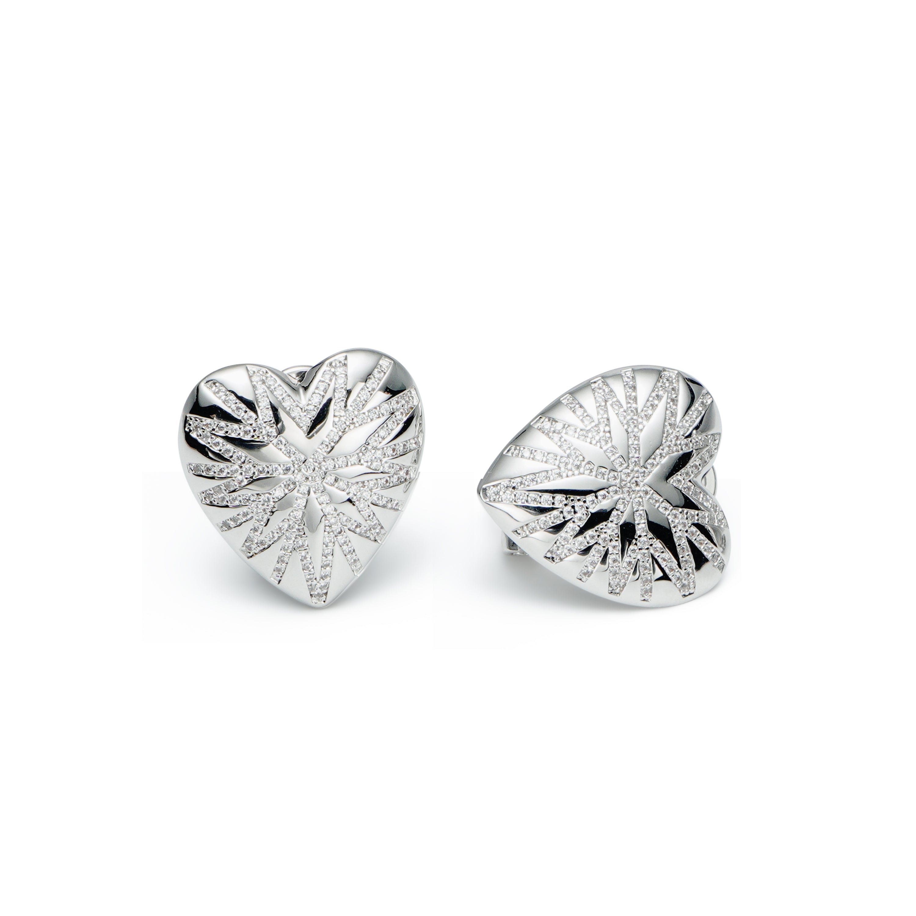 RSNY love diamond stud earrings