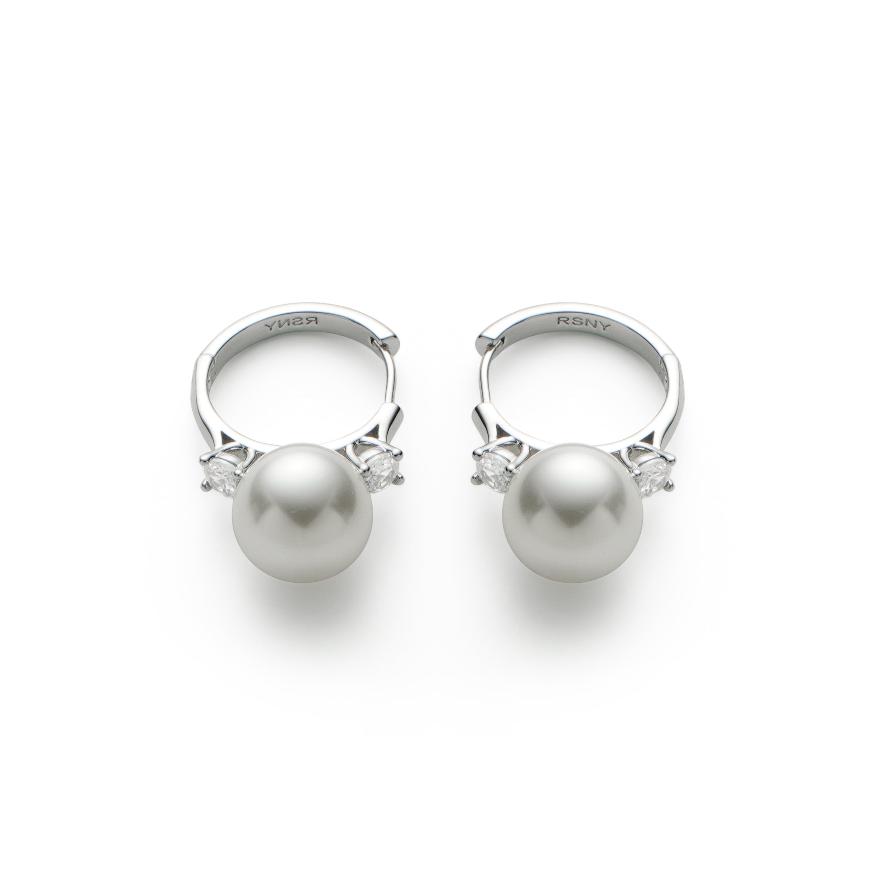 RSNY pearl ring earrings