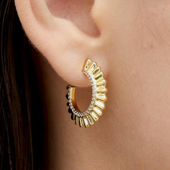 RSNY pleated earrings