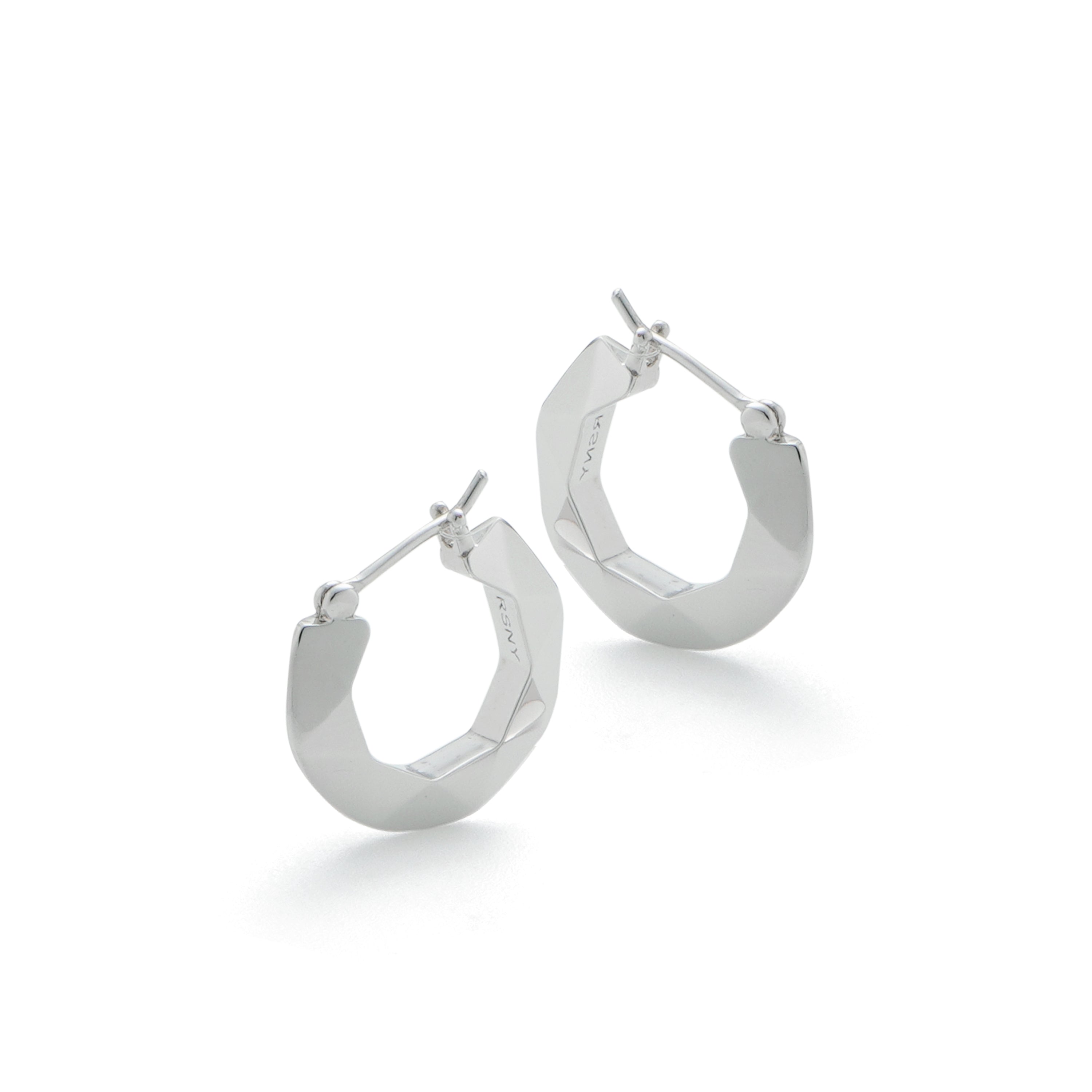 RSNY diamond pattern earrings