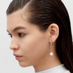 RSNY pearl soft chain earrings