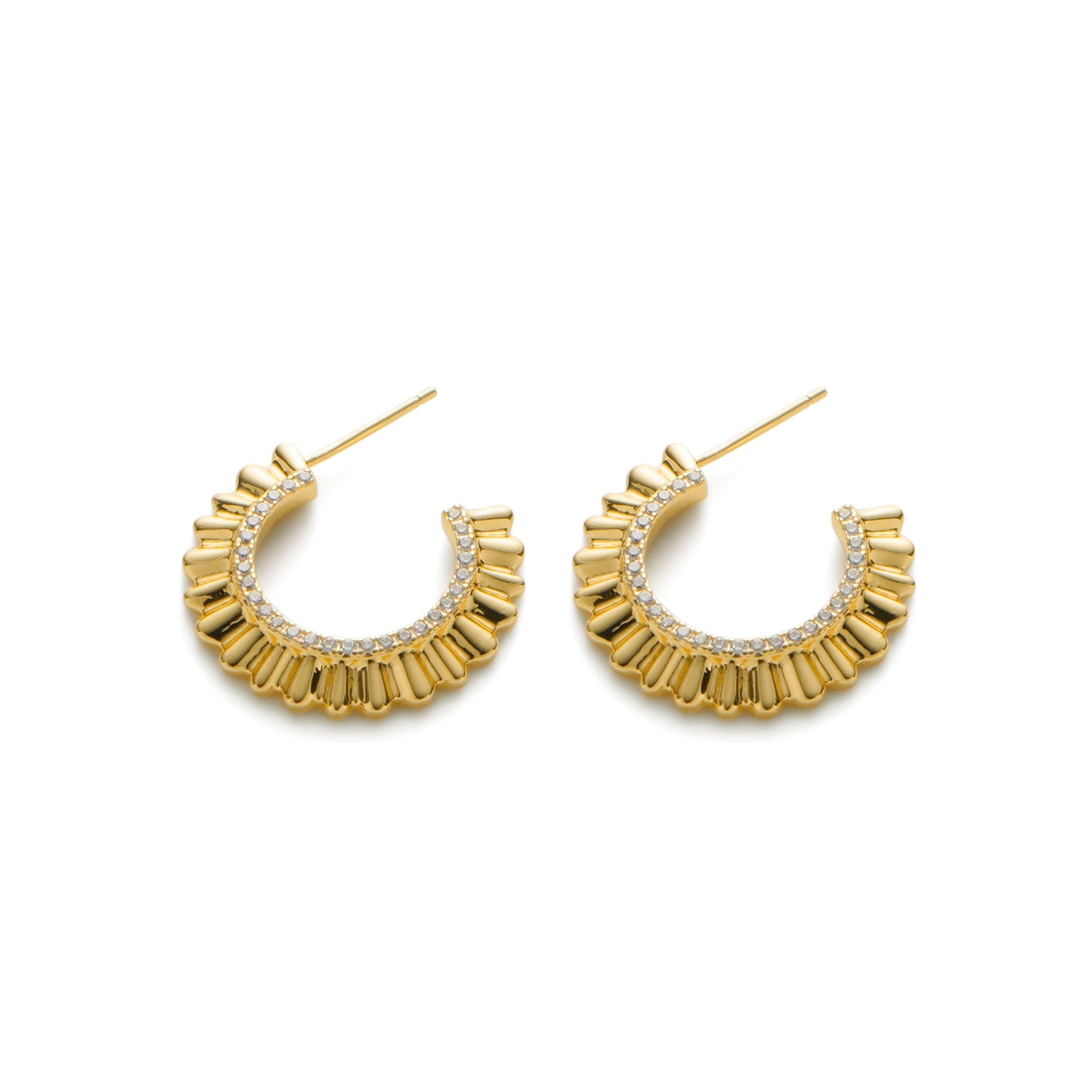 RSNY pleated earrings