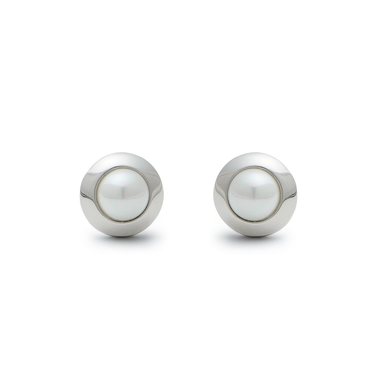 RSNY simple pearl stud earrings