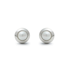 RSNY simple pearl stud earrings