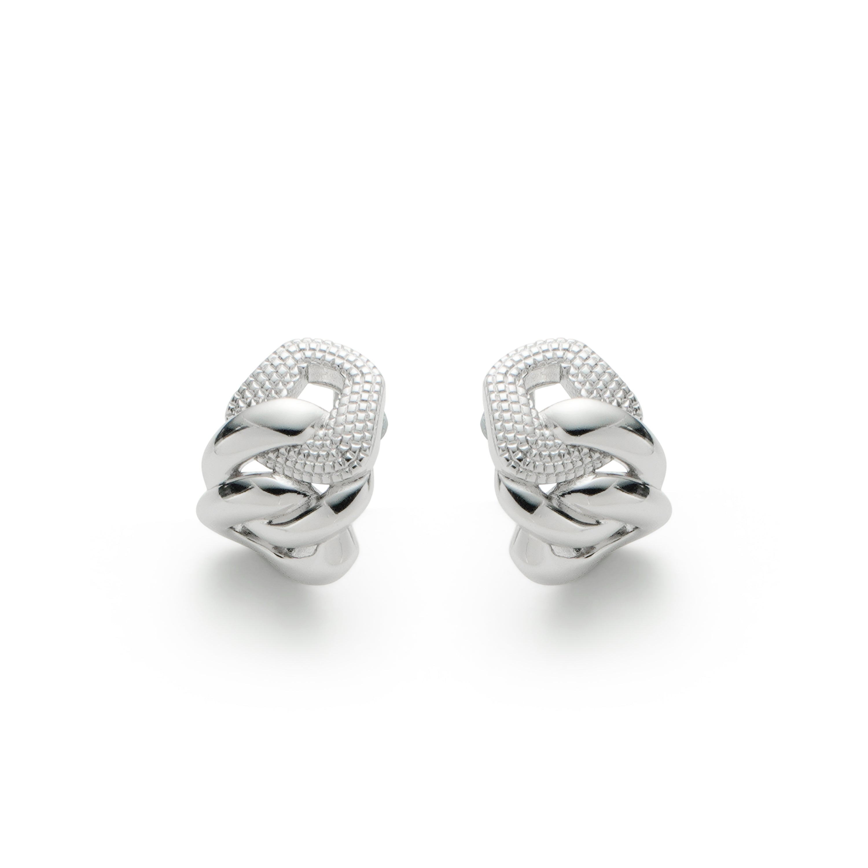 RSNY abstract chain stud earrings