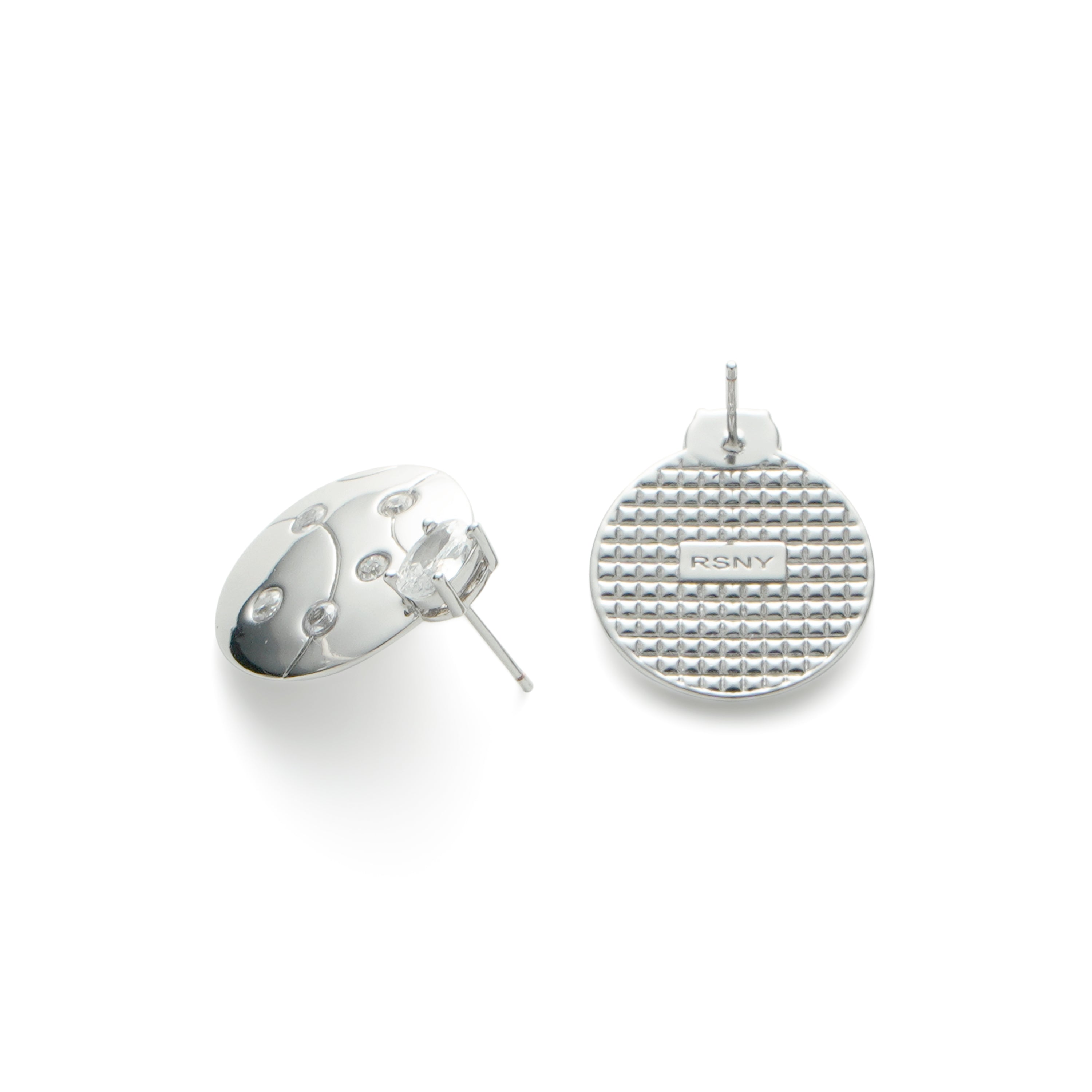 RSNY geometric line stud earrings