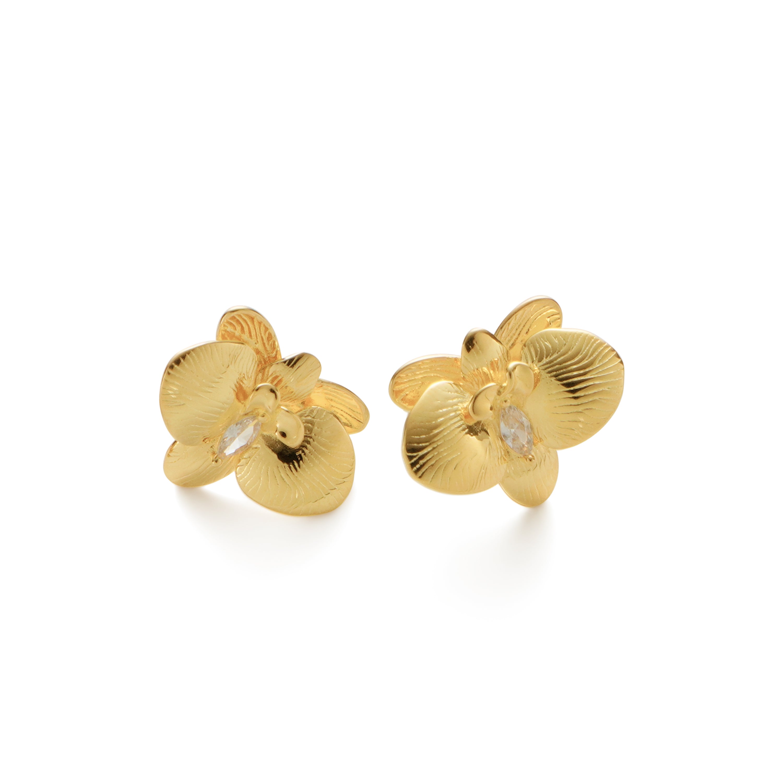 RSNY orchid stud earrings