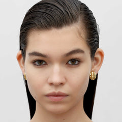 RSNY simple Roman stud earrings