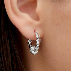 RSNY Diamond Textured Earrings