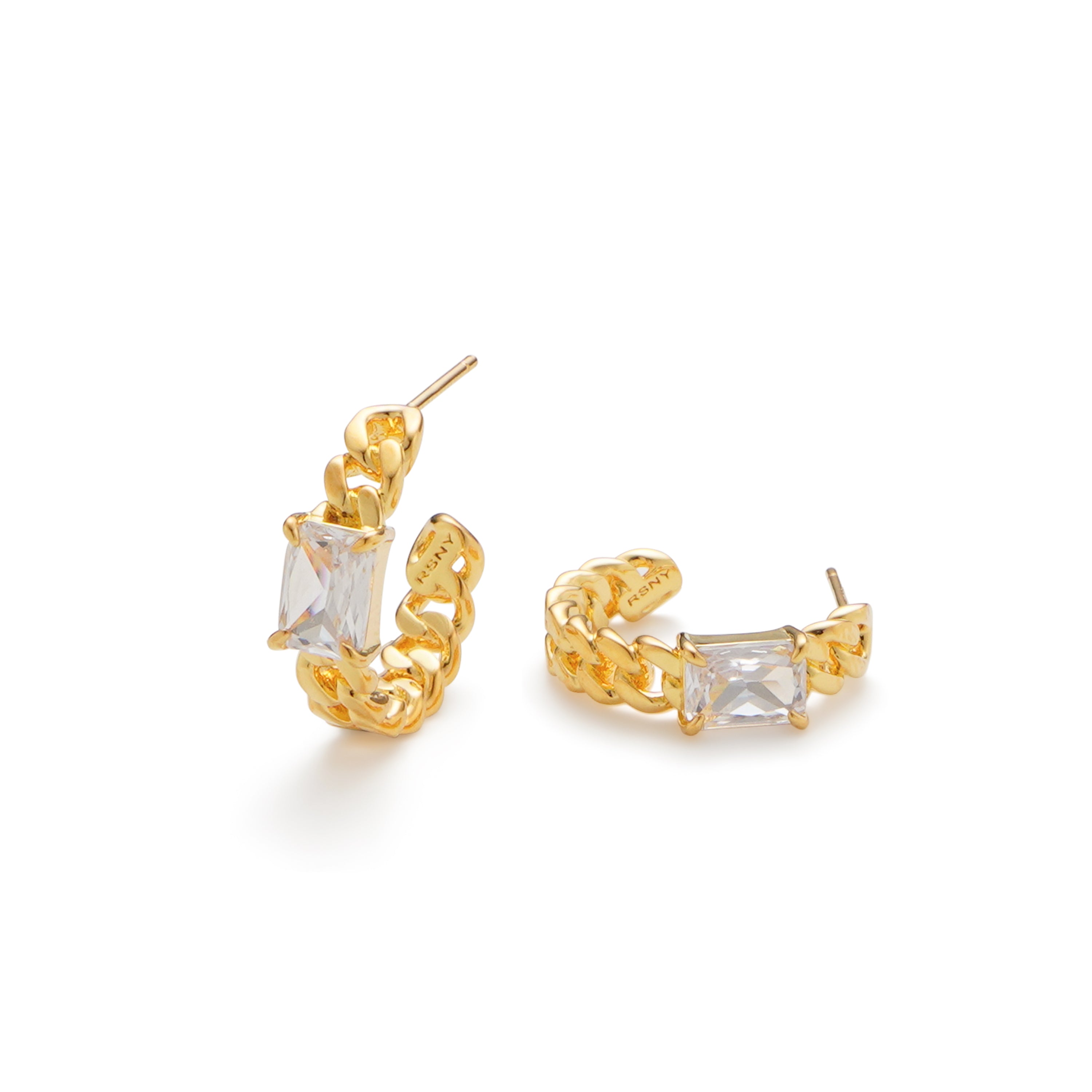 RSNY Princess Square Chain Earrings