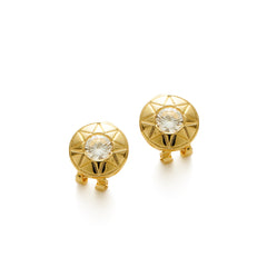 RSNY round diamond stud earrings