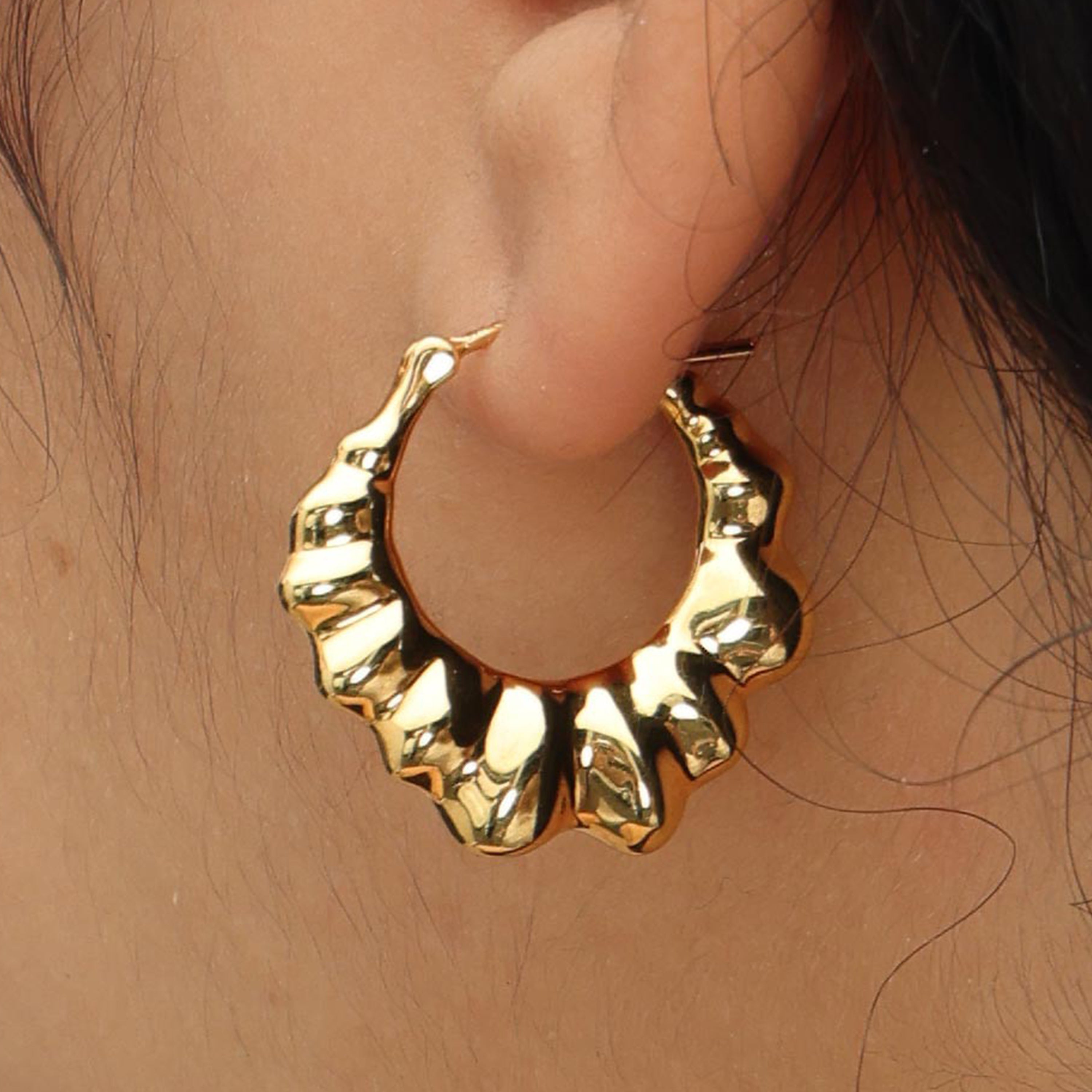 RSNY pleated earrings