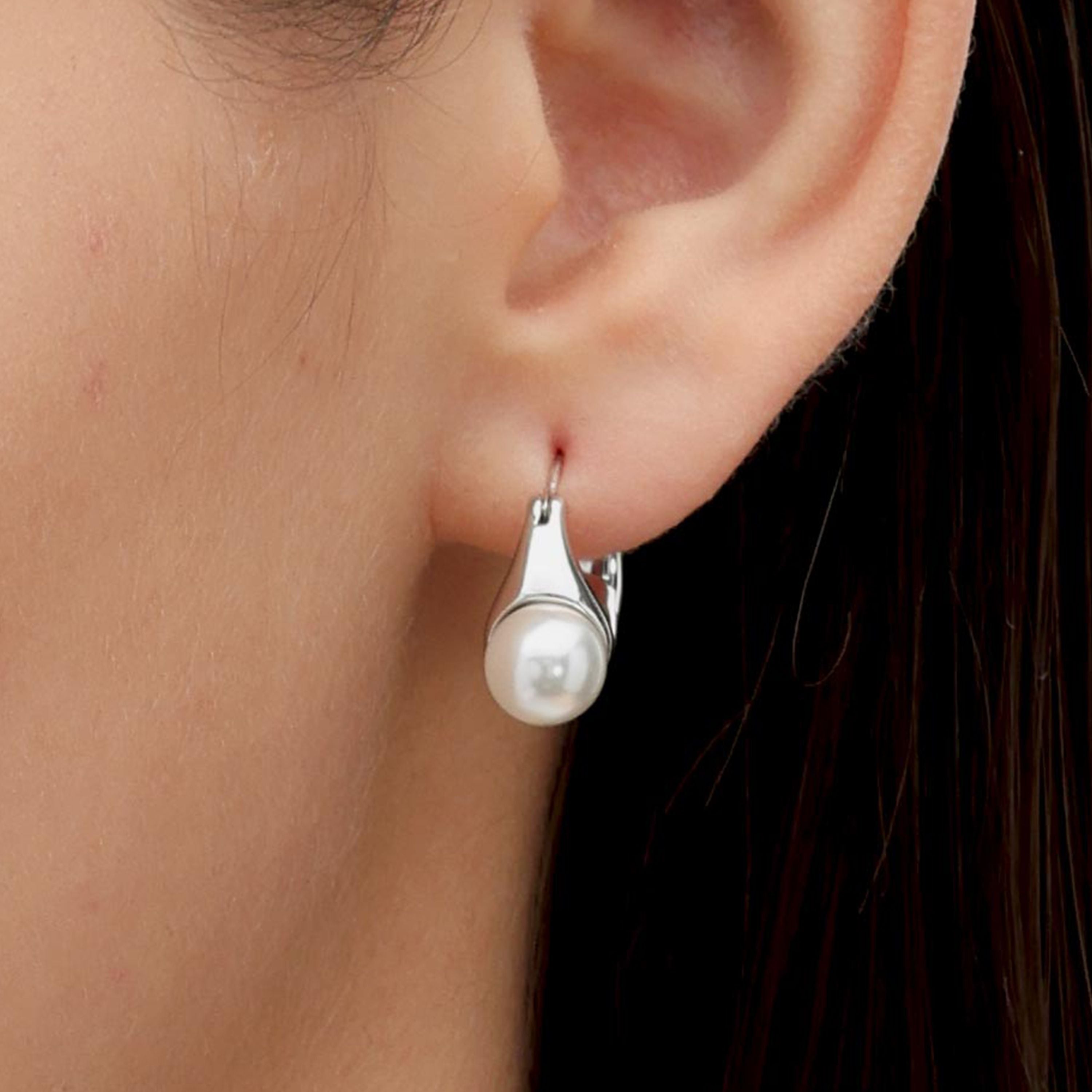 RSNY irregular pearl earrings